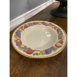 Vintage Avon Spiced Fruit Porcelain Plate Candle Holder and Potpourri Dish